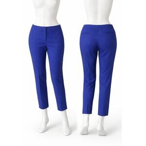 Chico’s Women’s Blue Ankle Pants Size 1.5 Stretch Cotton Tailored Career plus